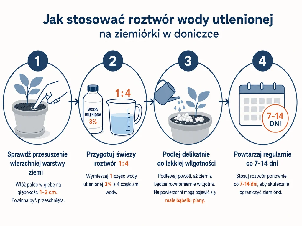 Flowchart_czterech_krokow_stosowania_roztworu_wody_utlenionej_na_ziemiorki_krok_po_kroku