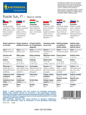 Marchew ,,Purple Sun ‘’F1 – Kiepenkerl 