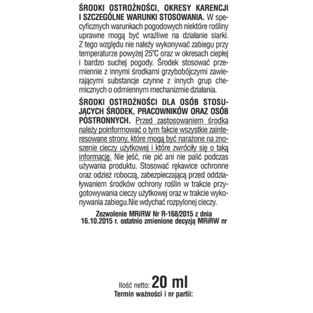 Siarkol 800 SC 20 ml