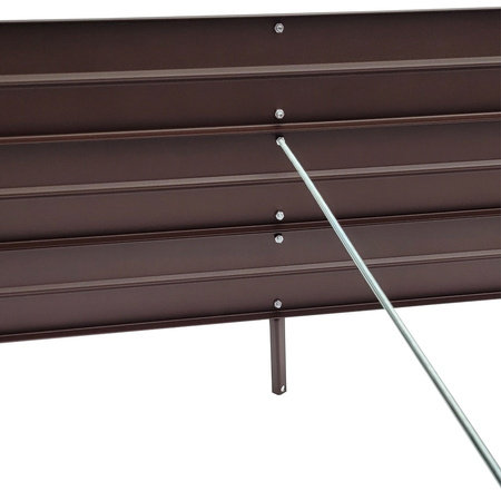 Warzywniak - podwyższona grządka - brąz - Vegano - 150 x 75 x 30 cm