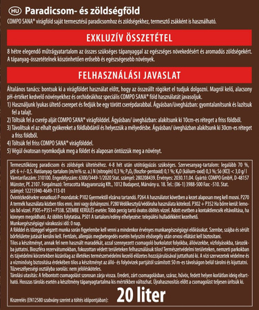 Podłoże do pomidorów i warzyw 20 l Compo