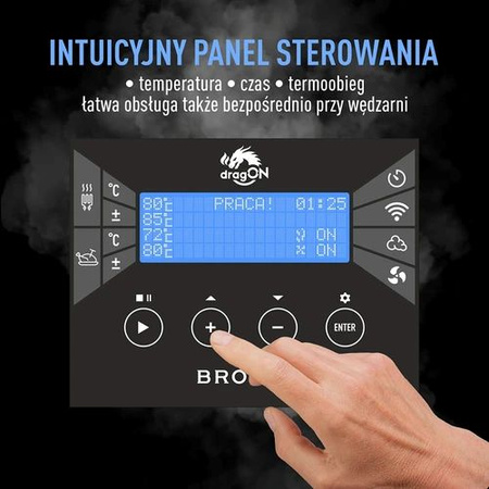 Modułowa wędzarnia dragON PLYWOOD IQ bezramowa Browin