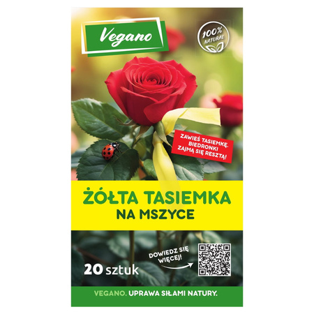 Żółte tasiemki na mszyce Vegano 20 szt