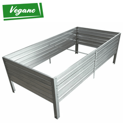 Warzywniak - podwyższona grządka - ocynk - Vegano - 150 x 75 x 30 cm