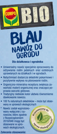 BIO BLAU Nawóz do ogrodu 4 kg