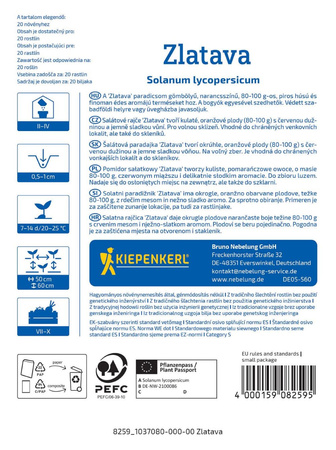 Pomidor sałatkowy Zlatava Kiepenkerl