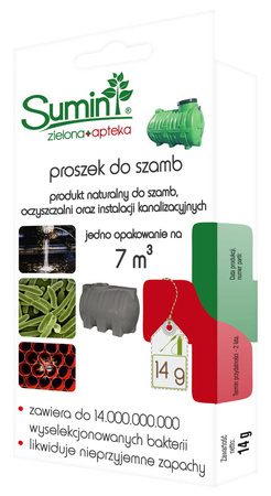 Proszek Do Szamb, Oczyszczalni oraz Instalacji Kanalizacyjnych 14 g