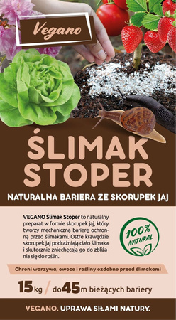 Ślimak Stoper - Naturalna ochrona Twojego ogrodu 15 kg Vegano