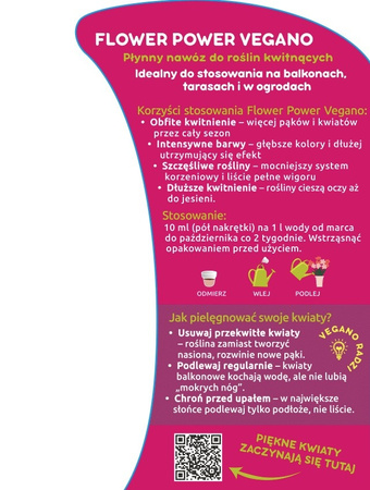 Flower Power płynny nawóz do roślin kwitnących z dużą zawartością potasu Vegano 2 x 1000 ml