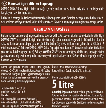 Ziemia do bonsai 5 l