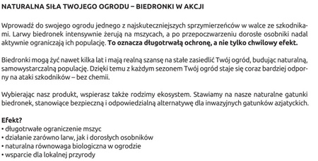 Mszyca Stoper - 300 larw biedronki