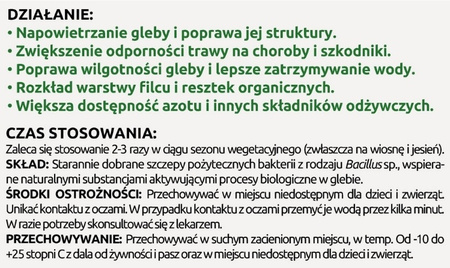 AeroGrass - biologiczny aerator do trawnika Vegano 2x 50 gram - 500 m2