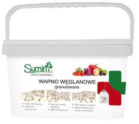 Wapno Węglanowe Granulowane  -  Podnosi pH Gleby  3 kg