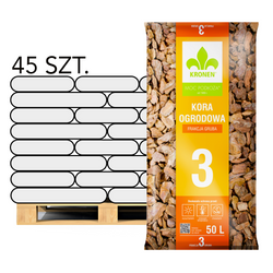 Kora ogrodowa gruba 40-60 mm – 50 l (paleta 45 szt.) Kronen
