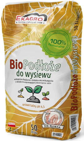 Bio ziemia do wysiewu - Paleta 30x50 l Ekagro