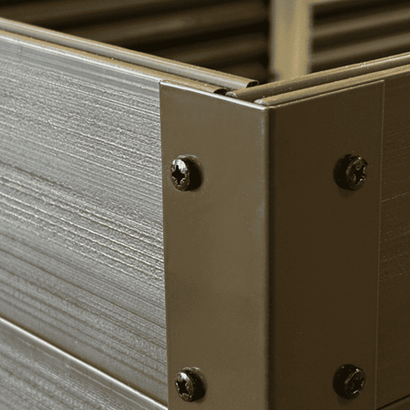 Warzywniak - podwyższona grządka - brąz GPPS - Vegano - 150 x 75 x 30 cm