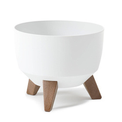 Osłonka doniczka misa Ø240 mm Roma – biała – Lamela