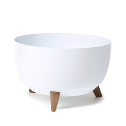 Osłonka doniczka misa Ø330 mm Roma – biała – Lamela