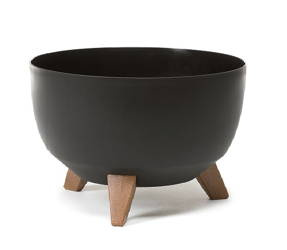 Osłonka doniczka misa Ø290 mm Roma – czarna – Lamela