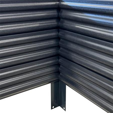 Warzywniak - podwyższona grządka - szary GPPS - Vegano - 150 x 75 x 30 cm