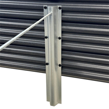 Warzywniak - podwyższona grządka - szary GPPS - Vegano - 150 x 75 x 30 cm