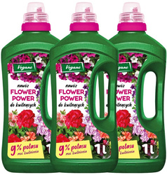 Nawóz do roślin kwitnących z dużą zawartością potasu Flower Power Vegano 3 x 1000 ml