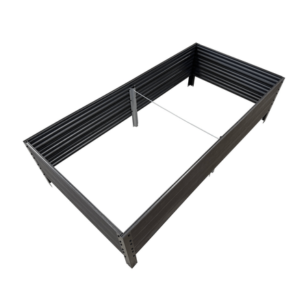 Warzywniak - podwyższona grządka - brąz GPPS - Vegano - 150 x 75 x 30 cm