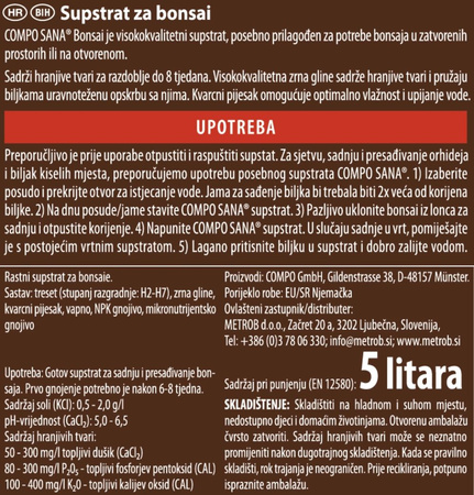 Ziemia do bonsai 5 l