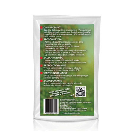 Dobroczynek gruszowy - opaski filcowe Vegano 40 szt.