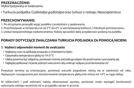 Turkuć Stoper 25 MLN – nicienie na turkucia i inne szkodniki – Vegano