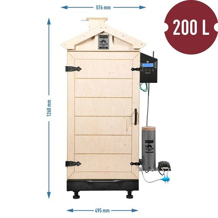 Modułowa wędzarnia dragON PLYWOOD IQ bezramowa Browin