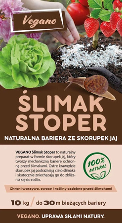 Ślimak Stoper - Naturalna ochrona Twojego ogrodu 10 kg Vegano