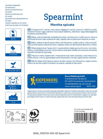 Mięta pieprzowa ,,Spearmint’’- Kiepenkerl 