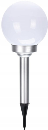 Lampa solarna kula biała 15 cm