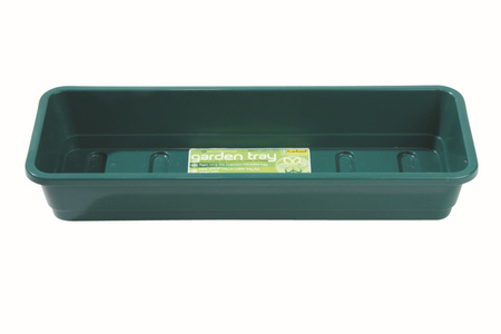 Wąska taca ogrodowa zielona bez otworów G131G Garland