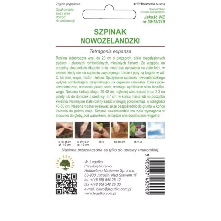 Szpinak Nowozelandzki – 5 g Legutko