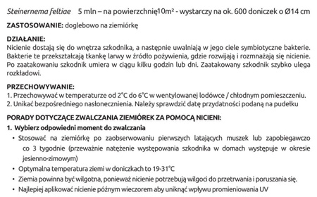 Ziemiórka Stoper Vegano 5 mln nicieni