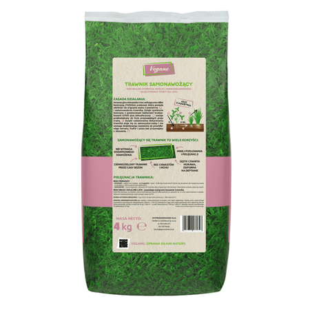 Nasiona trawy – Vegano – trawnik samonawożący – 4 kg