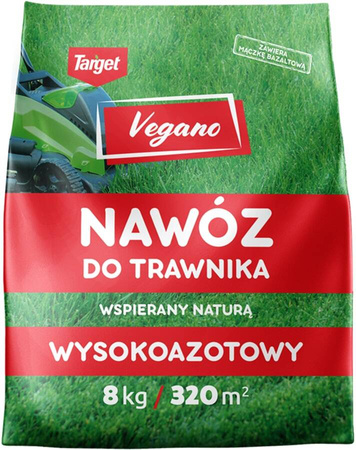 Wysokoazotowy nawóz do trawnika Vegano – wspierany naturą 8 kg