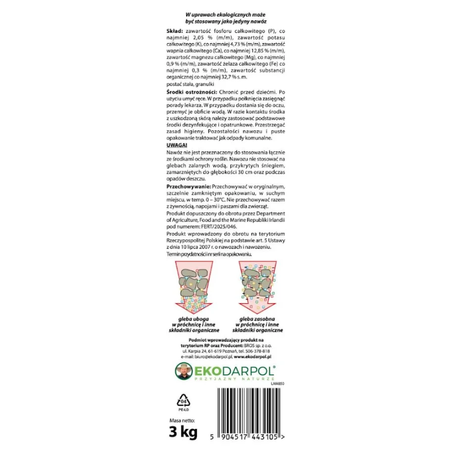 Plonar Efekt uniwersalny – ekologiczny nawóz granulowany – 3 kg Ekodarpol