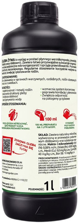 Gleba żywa - efekt pracy dżdżownic 1 l Vegano