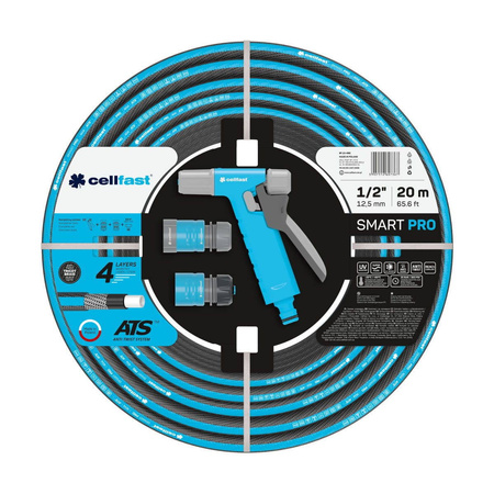  Zestaw Smart – wąż 1/2 " 20 mb + zraszacz Hydron + złączki – Cellfast