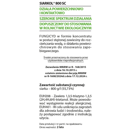 Siarkol 800 SC 25 ml