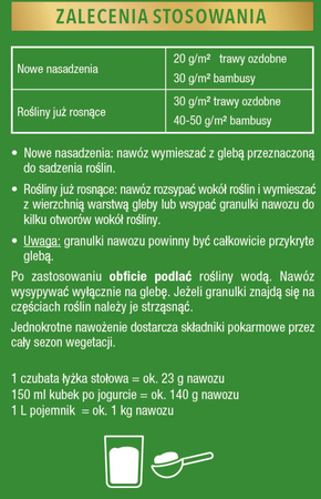 Nawóz długo działający do bambusów i traw 850 g Compo