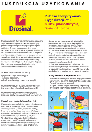 Pułapka Drosinal - na muszkę plamoskrzydłą