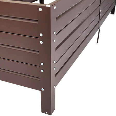Warzywniak - podwyższona grządka - brąz - Vegano - 150 x 75 x 30 cm