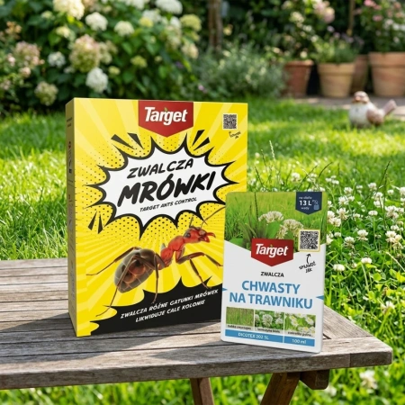 Ants Control – Granulat Na Mrówki – 1 kg Target + Dicotex 202 SL - Na Chwasty Na Trawniku – 100 ml Target (ZESTAW)