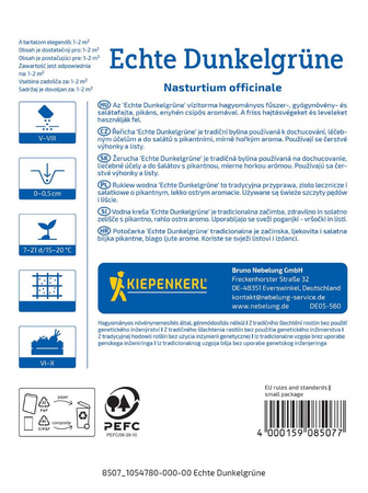 Rukiew wodna Echte Dunkelgrüne Kiepenkerl