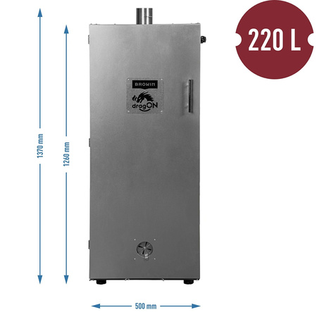 Komora wędzarni metalowa 220L Browin