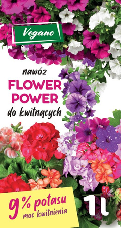 Flower Power płynny nawóz do roślin kwitnących z dużą zawartością potasu Vegano 2 x 1000 ml